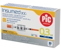 Шприц инсулиновый 0,3 мл Insumed 30G (0,30 х 8 мм), 30 штук
