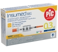 Шприц инсулиновый 0,3 мл Insumed 30G (0,30 х 8 мм), 30 штук