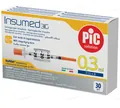 Шприц інсуліновий 0,3 мл Insumed 31G (0,25 х 8 мм), 30 штук