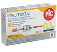 Шприц інсуліновий 0,3 мл Insumed 31G (0,25 х 8 мм), 30 штук