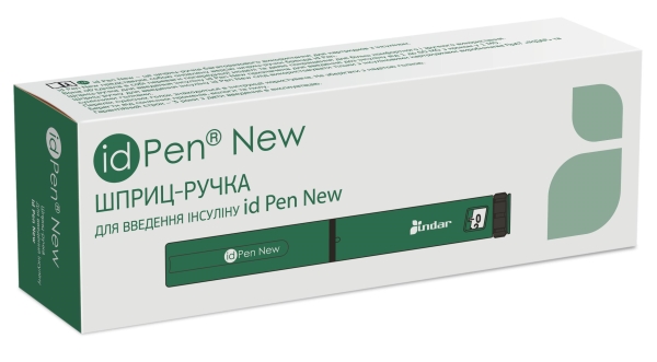 Шприц-ручка id Pen New для введения доз инсулина от 1 до 60 МЕ