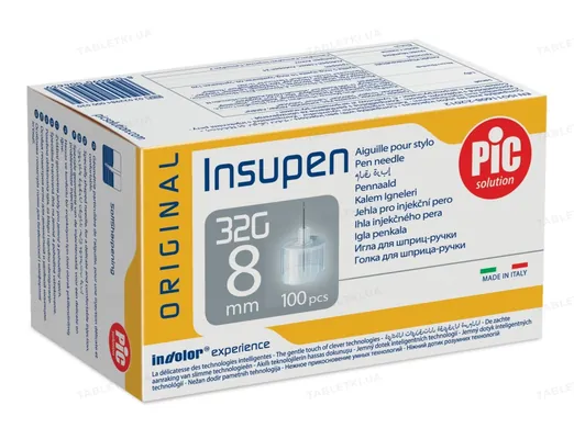 Голка для шприц-ручки Insupen G32 (0,23 x 8 мм), 1 штука