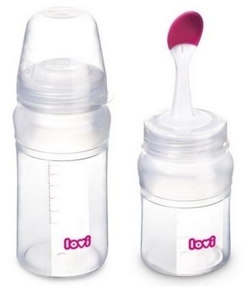 Бутылочка Canpol babies Lovi 10/812 силиконовая с ложечкой, с рождения, 230 мл