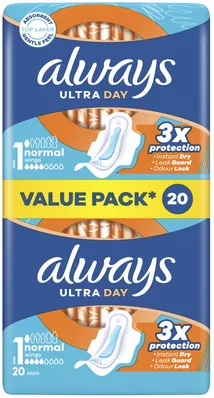 Прокладки гігієнічні Always Ultra Day Normal, 4 краплі, 1 розмір, 20 шт