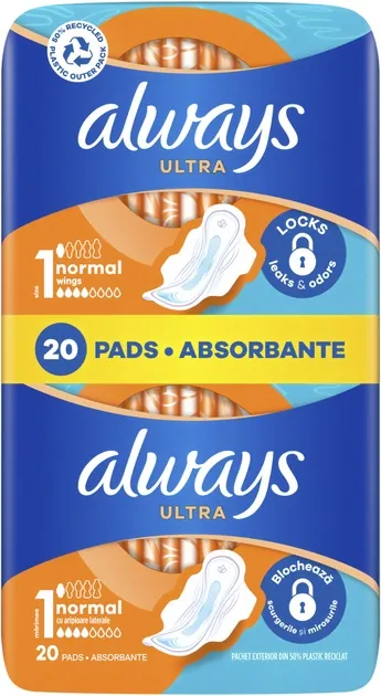 Прокладки гігієнічні Always Ultra Day Normal, 4 краплі, 1 розмір, 20 шт