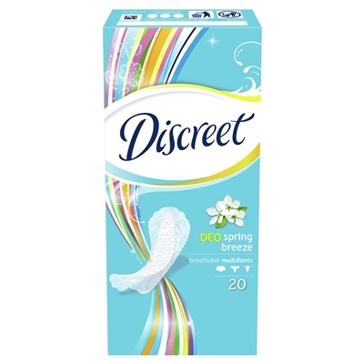 Прокладки ежедневные Discreet Deo Spring Breeze Multiform, 20 штук