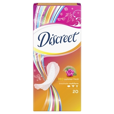 Прокладки ежедневные Discreet Deo Summer Fresh Multiform, 20 штук