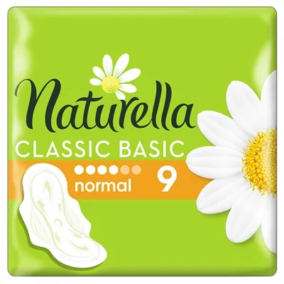 Прокладки гігієнічні Naturella Classic Basic Normal 4 краплі, 9 шт