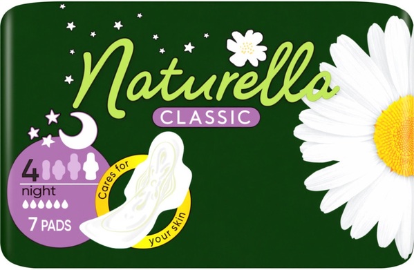 Прокладки гігієнічні Naturella Classic Night 6 крапель, 7 шт