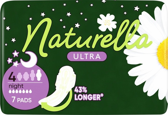 Прокладки гигиенические Naturella Ultra Night 7 капель, 7 шт