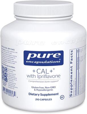 Витамины при остеопорозе Pure Encapsulations + CAL + Ipriflavone, 210 капсул