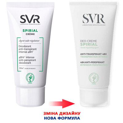 Дезодорант-антиперспирант крем SVR Spirial 48h, 50 мл