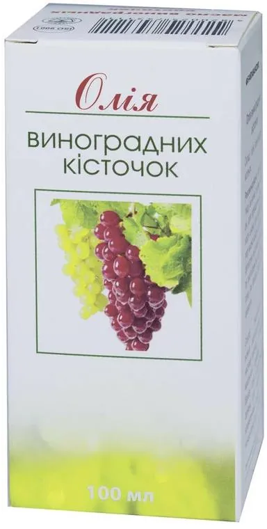 Олія виноградних кісточок Фармаком рослинна натуральна, 100 мл