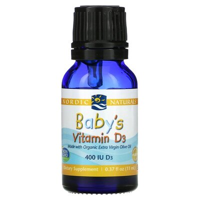 Витамин D3 Nordic Naturals Baby's Vitamin D3 для детей 400 МЕ, 11 мл
