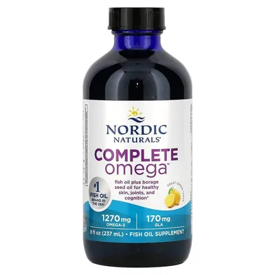 Complete Omega, лимон, 8 рідких унцій (237 мл)