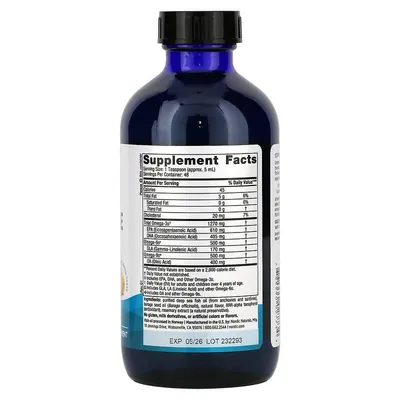 Омега-3 Nordic Naturals Complete Omega 1270 мг, лимон, 237 мл