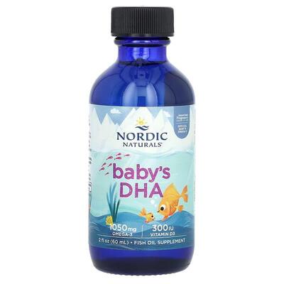 Докозагексаєнова кислота з вітаміном D3 Nordic Naturals Baby's DHA with Vitamin D3 для дітей, 60 мл