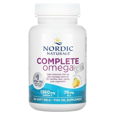 Омега-3 Nordic Naturals Complete Omega Xtra 1360 мг, лимон, 60 капсул