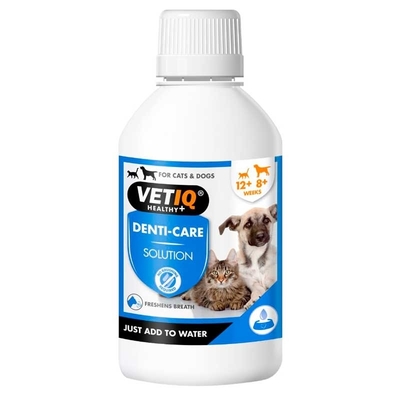 Раствор VetIQ Denti-Care для очистки зубов у кошек и собак, 250 мл