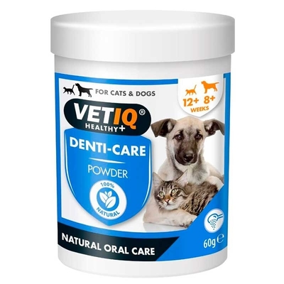 Порошок VetIQ Denti-Care для ухода за зубами и полостью рта кошек и собак, 60 г