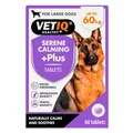 Таблетки заспокійливі VetIQ Serene Calming Plus для гіперактивних, нервових собак середніх та великих порід, 60 штук