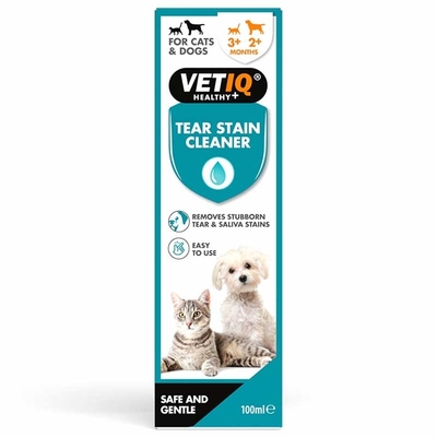 Раствор VetIQ Tear Stain cleaner для удаления слезных пятен у собак и кошек, 100 мл