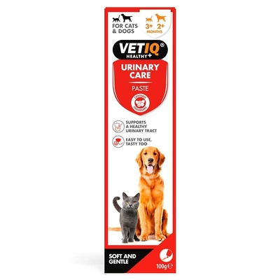 Паста VetIQ Urinary Care для поддержания здоровья мочевыводящих путей у кошек и собак, 100 г