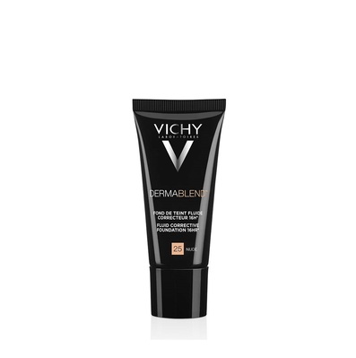 Тональный флюид Vichy Dermablend корректирующий, тон 25, SPF 28, 30 мл