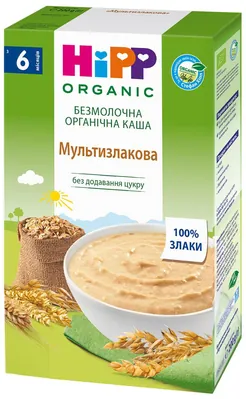 Каша безмолочна Hipp Organic органічна Мультизлакова, з 6 місяців, 200 г