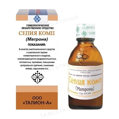 Сепія комп Матрона краплі гомеоп. по 25 мл у флак.-крап.