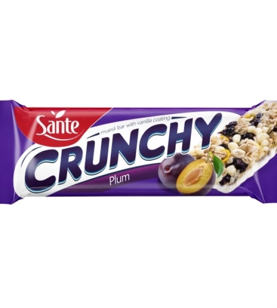 Батончик Sante Crunchy Bar Plum And Vanilla, 40 г