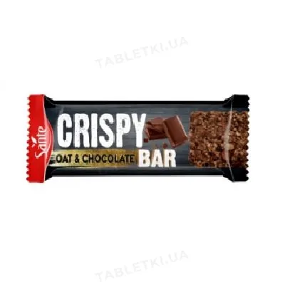 Батончик Sante Crispy Bar вівсянка та шоколад, 40 г