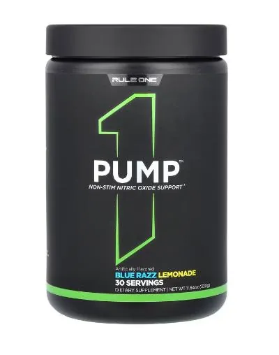 Передтренувальний комплекс Rule One R1 PUMP, блакитна малина-лимонад, 315 г