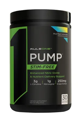 Передтренувальний комплекс Rule One R1 PUMP, блакитна малина-лимонад, 315 г
