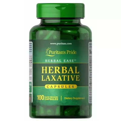Проносний засіб Puritan's Pride Herbal Laxative, 100 капсул
