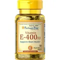 Вітамін Е  Puritan's Pride Vitamin E-400 IU (180 мг), 50 гелевих капсул