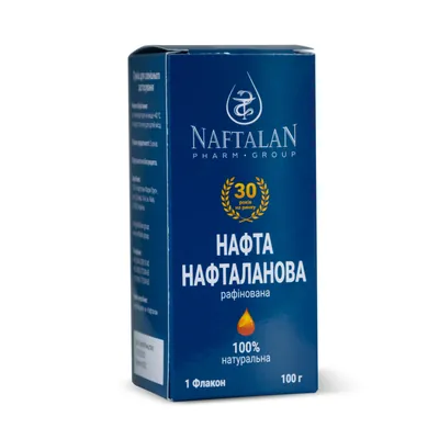 Нафта нафталанова Naftalan Pharm Group рафінована, 100 г