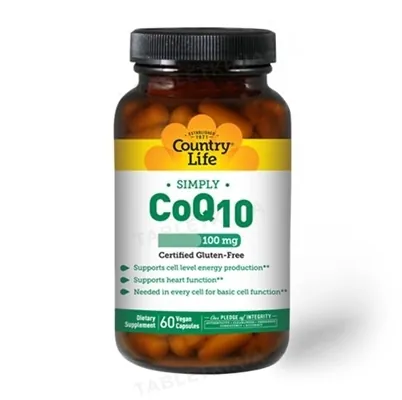 Коензим Q10 Country Life CoQ10 100 мг, веган, 60 капсул