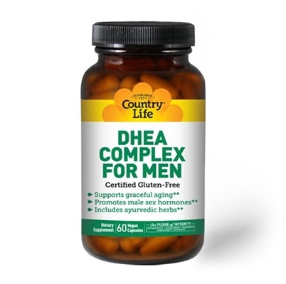 Витаминно-минеральный комплекс Country Life DHEA Complex для мужчин, 60 капсул