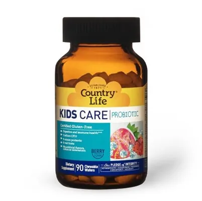 Пробіотик Country Life Kids Care Probiotic, 90 жувальних пастилок