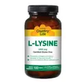 L-лізин Country Life L-Lysine 1000 мг, 100 таблеток