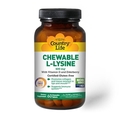 L-лизин Country Life Chewable L-Lysine 600 мг, 60 жевательных таблеток