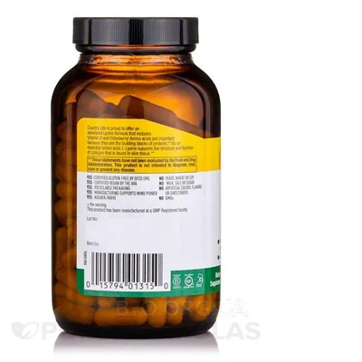 L-лізин адванс Country Life L-Lysine Advanced 1500 мг, 180 капсул