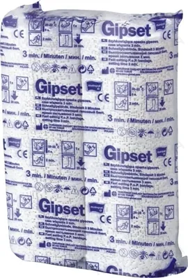 Бинт гіпсовий Matopat Gipset 3 хвилини, 20 см x 3 м, 2 штуки
