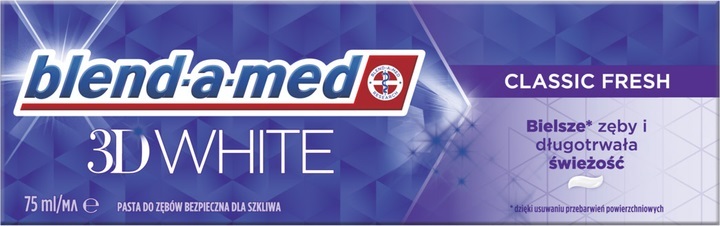 Зубная паста Blend-a-med 3D White Классическая свежесть, 75 мл