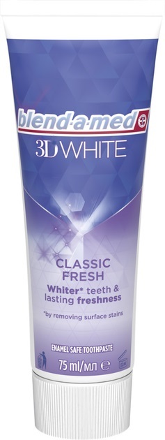 Зубная паста Blend-a-med 3D White Классическая свежесть, 75 мл