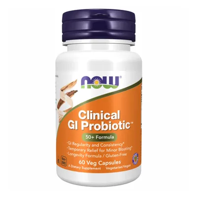 Пробіотики 50+ NOW Clinical GI Probiotic вег. капсули №60