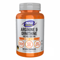 Аргінін та Орнітін NOW Arginine & Ornithine 500 мг/250 мг, 100 капсул