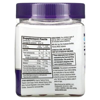 Поддержка сна для детей с 4 лет Natrol Kids Sleep+Calm, со вкусом клубники, 60 жевательных таблеток