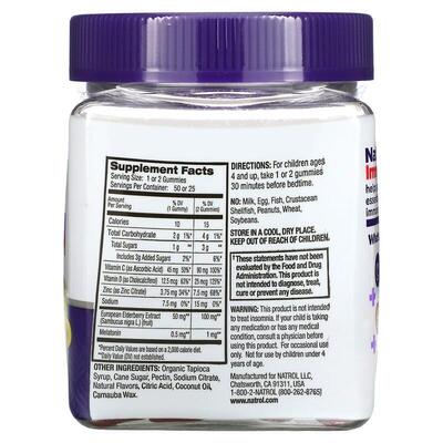 Поддержка сна и иммунитета для детей Natrol Kids Sleep + Immune Health, ягодный вкус, 50 ??жевательных таблеток